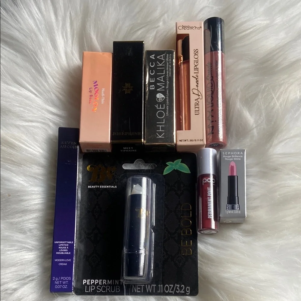 Lipstick Lipgloss Makeup Bundle; Kevyn Aucoin Sephora NYX Becca & More